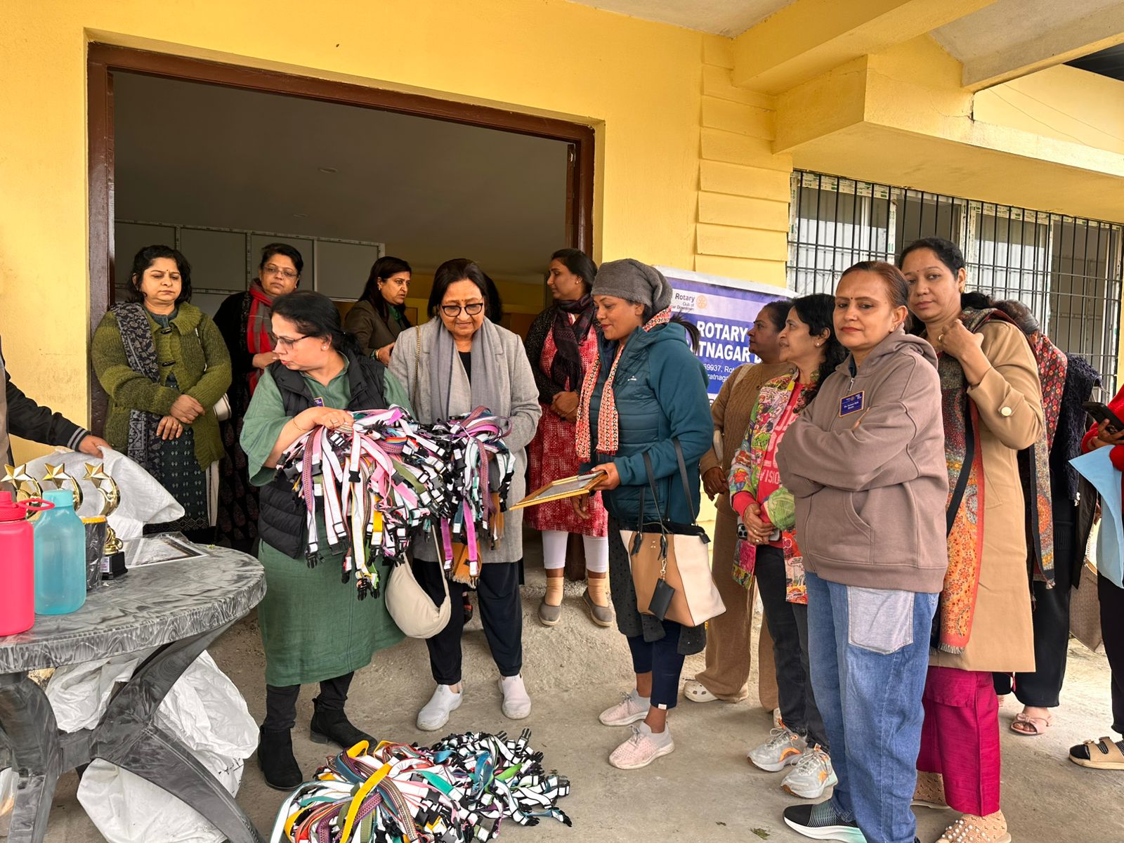 Glow for Life-500 Reflective Dog Collars put on Dogs