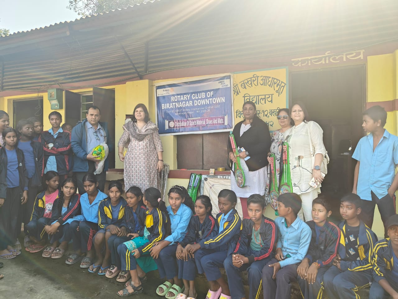 Sports material handover at 2 schools  Phase 2