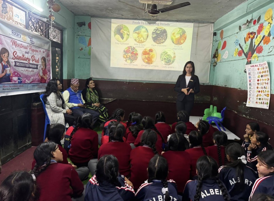 menstrual hygiene awareness and sanitary pad distribution program