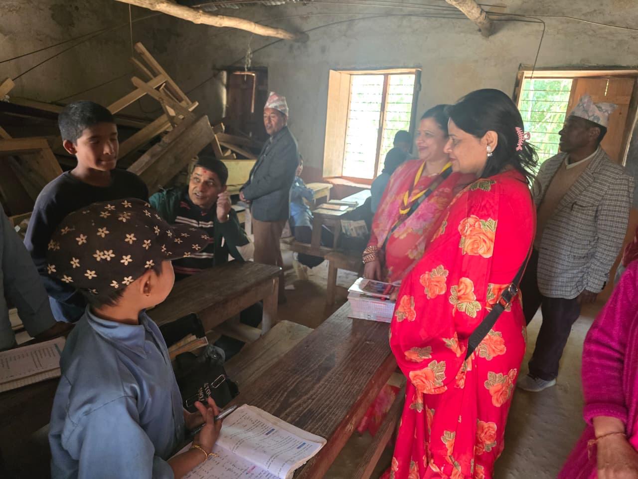 Warm Clothes & Educational Materials Handover